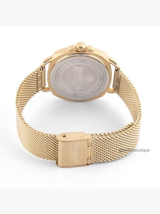 32mm Stainless Steel Quartz Wrist Watch with Crystal Accents main image 4
